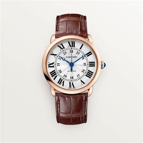 cartier round|ronde de cartier watch.